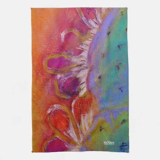 "Midnight Prickly Pear" handdoek (Verticaal)