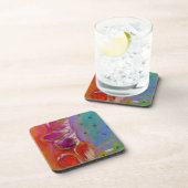 "Midnight Prickly Pear" harde kunststof Onderzette Bier Onderzetter (Rechterzijde)