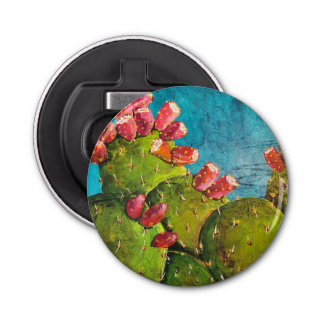 Midnight Prickly Pear II-knop Flesopener Button Flesopener