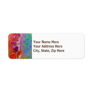 'Midnight Prickly Pear' Return Address Labels smal