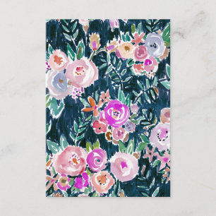 Midnight Profusie donker Roos Floral Hartelijk dan Bedankkaart