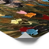 Midnight Prowler: Wasbeer in het maanlicht Poster (Hoek)