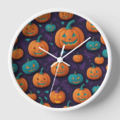 Midnight Pumpkin Wall Clock (Voorkant)