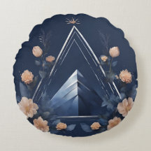 Midnight Pyramid Dreamscape Floral AI kunst