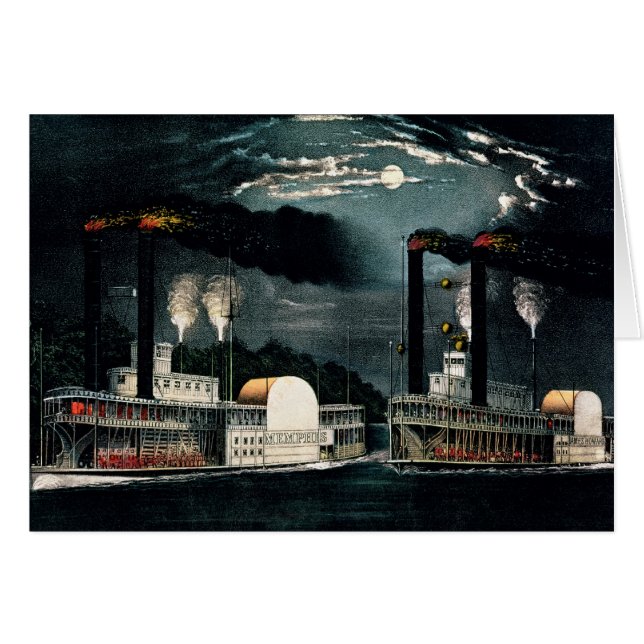 Midnight Race op de Mississippi (Voorkant Horizontaal)