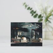 Midnight Race op de Mississippi Briefkaart (Staand voorkant)