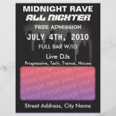 Midnight Rave Flyer (Voorkant)