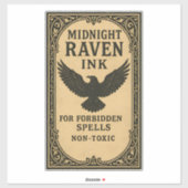 Midnight Raven Ink - Halloween Apothecary Label (Vel)