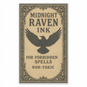 Midnight Raven Ink - Halloween Apotheek Label (Voorkant)