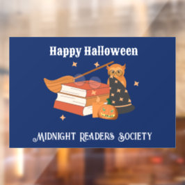Midnight Readers Society Halloween Raamfolie Raamsticker