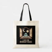 Midnight Reads Gezellig  Boek Spook Tote Bag (Achterkant)