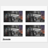 Midnight Rechthoekige Sticker (Vel)