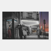 Midnight Rechthoekige Sticker (Voorkant)