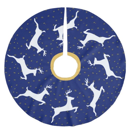 Midnight Reindester Kerstboom Rok (Voorkant)