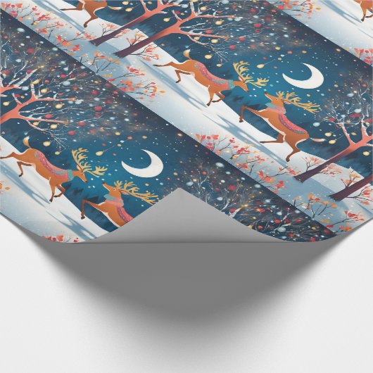 Midnight Renders Glanzend inpakpapier (Hoek)