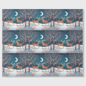 Midnight Renders Glanzend inpakpapier (Vlak)