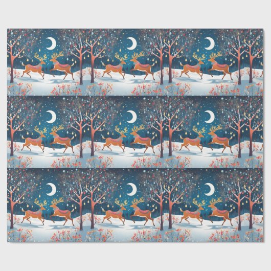 Midnight Renders Glanzend inpakpapier (Vlak)