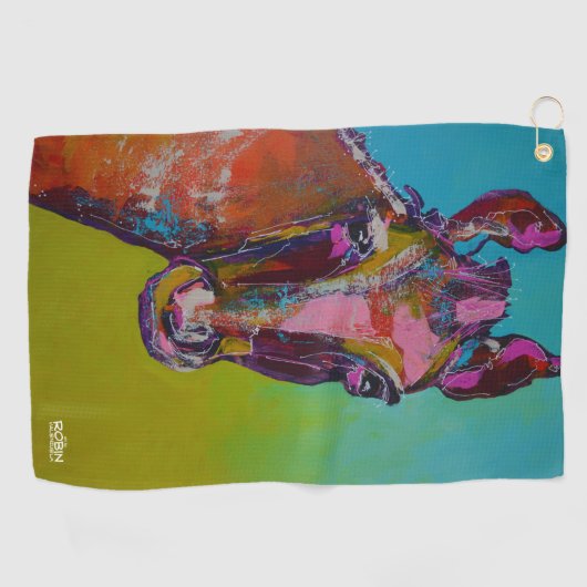 "Midnight Ride II" Golf Towel Golfhanddoek (Horizontaal)
