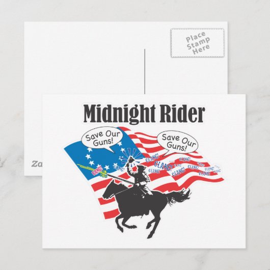 Midnight Rider Briefkaart (Voorkant / Achterkant)