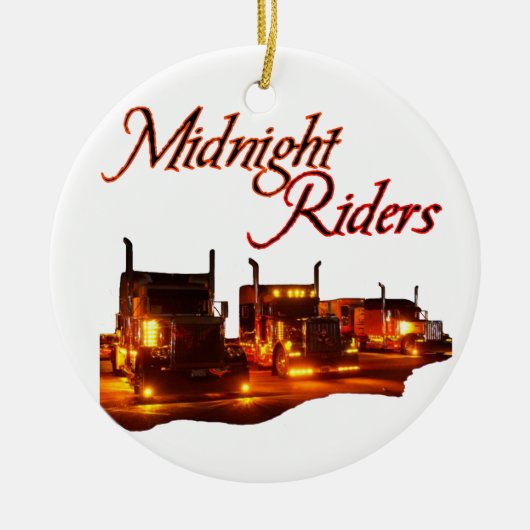 Midnight Riders Keramisch Ornament (Voorkant)