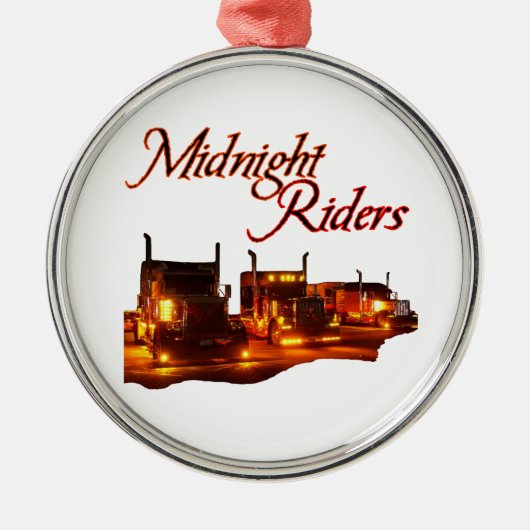 Midnight Riders Metalen Ornament (Voorkant)