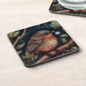 Midnight Robin Hard Plastic Onderzetter (Linkerzijde)