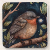 Midnight Robin Hard Plastic Onderzetter (Voorkant)