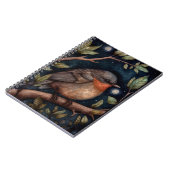 Midnight Robin Spiral Foto Notitieboek (Linkerzijde)