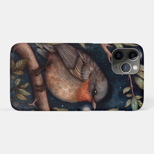 Midnight Robin Telefoon Case (Achterkant (horizontaal))
