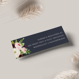 Midnight Romance Bridal Registry Tussenvoegsel Kaa Mini Visitekaartjes