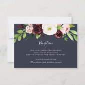 Midnight Romance Receptie Kaart (Voorkant)