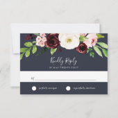 Midnight Romance RSVP-kaart RSVP Kaartje (Voorkant)