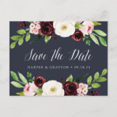 Midnight Romance Save the Date Aankondigingskaart (Voorkant)