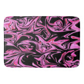 Midnight Roos: de combinatie van roze en zwart mar Badmat (Voorkant)