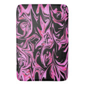 Midnight Roos: de combinatie van roze en zwart mar Badmat (Voorkant Verticaal)