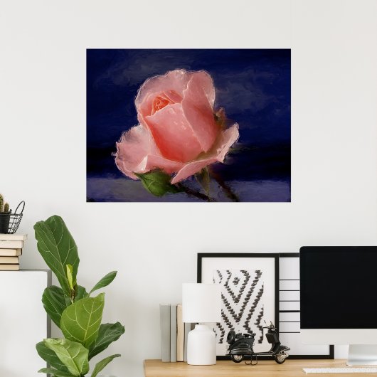 Midnight Roos Poster (Thuiskantoor)