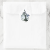 Midnight Rose Feeënstickers Ronde Sticker (Tas)