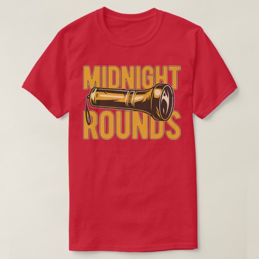 Midnight RoundsThin Purple Line Watchman Security T-shirt (Design voorkant)