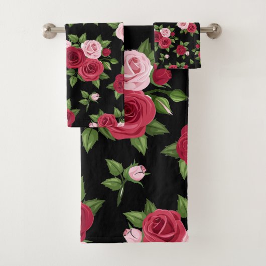 Midnight Rozen Bad Handdoek (Insitu)