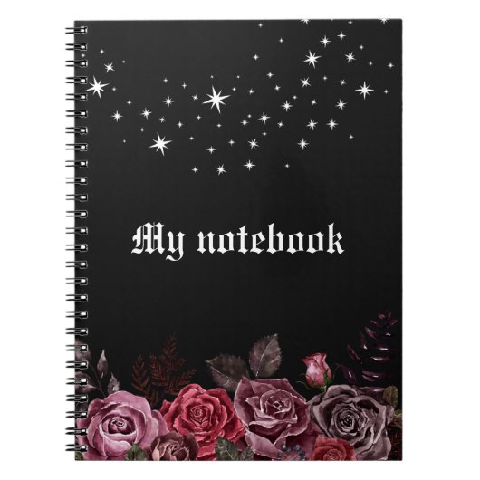 Midnight Rozen Notitieboek - Gothic Journal (Voorkant)