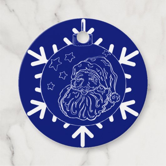 Midnight Santa Bedankjes Labels (Voorkant)