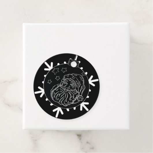 Midnight Santa Bedankjes Labels (In situ)