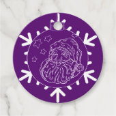 Midnight Santa Bedankjes Labels (Voorkant)