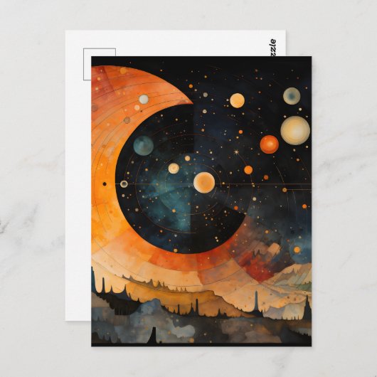 Midnight Serenity Briefkaart (Voorkant / Achterkant)