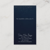 Midnight Shimmer Sieraden Oorbel Display Kaart Visitekaartje (Achterkant)