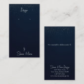 Midnight Shimmer Sieraden Oorbel Display Kaart Visitekaartje (Voorkant / Achterkant)