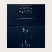 Midnight Shimmer Stud Folding Earring Display Kaar Kaart (Buitenkant ongevouwen)