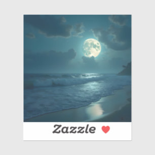 Midnight Shore - Vierkante Vinyl Sticker