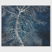 Midnight Silver tree - Black Poplar Cadeaupapier (Vlak)