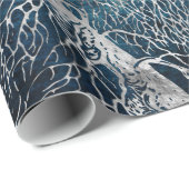 Midnight Silver tree - Black Poplar Cadeaupapier (Rol Hoek)